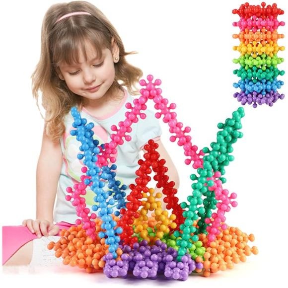 200 Pieces Building Blocks Kids STEM Toys Educational Building Toys Discs Sets - Picture 1 of 6